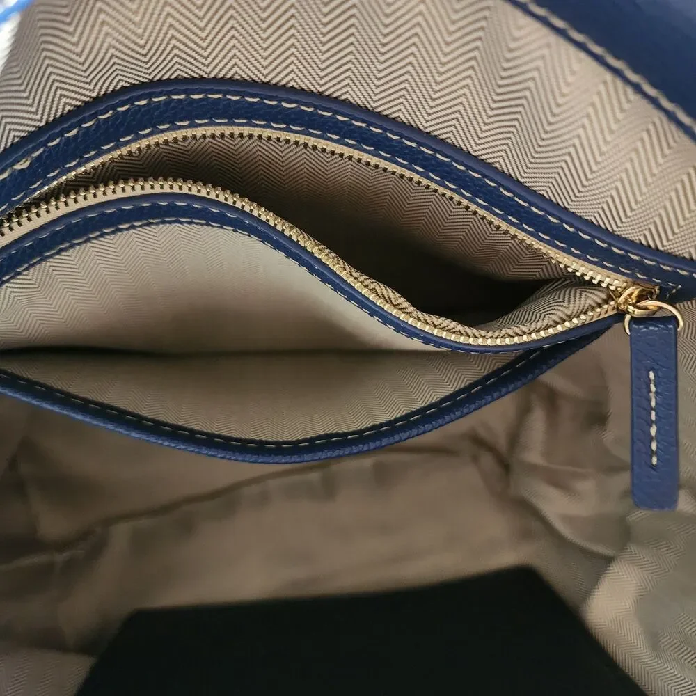 Bundle Blue Handbag & Loft Outlet Wallet Faux Leather NEW